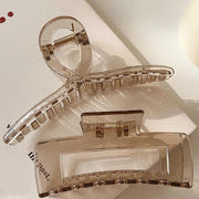 3pcs Tea Colored Solid Color Cloud Shaped Plastic Hair Clip