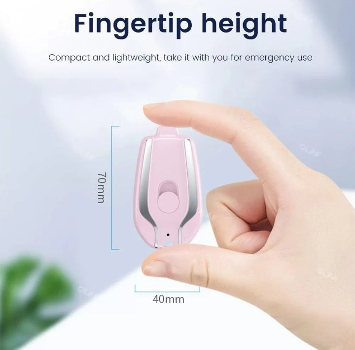 1500 MAH Mini Portable Keychain Phone Charger Emergency Power Banks