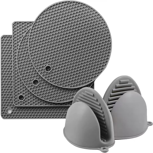 6 Pieces Silicone heat resistant Mats